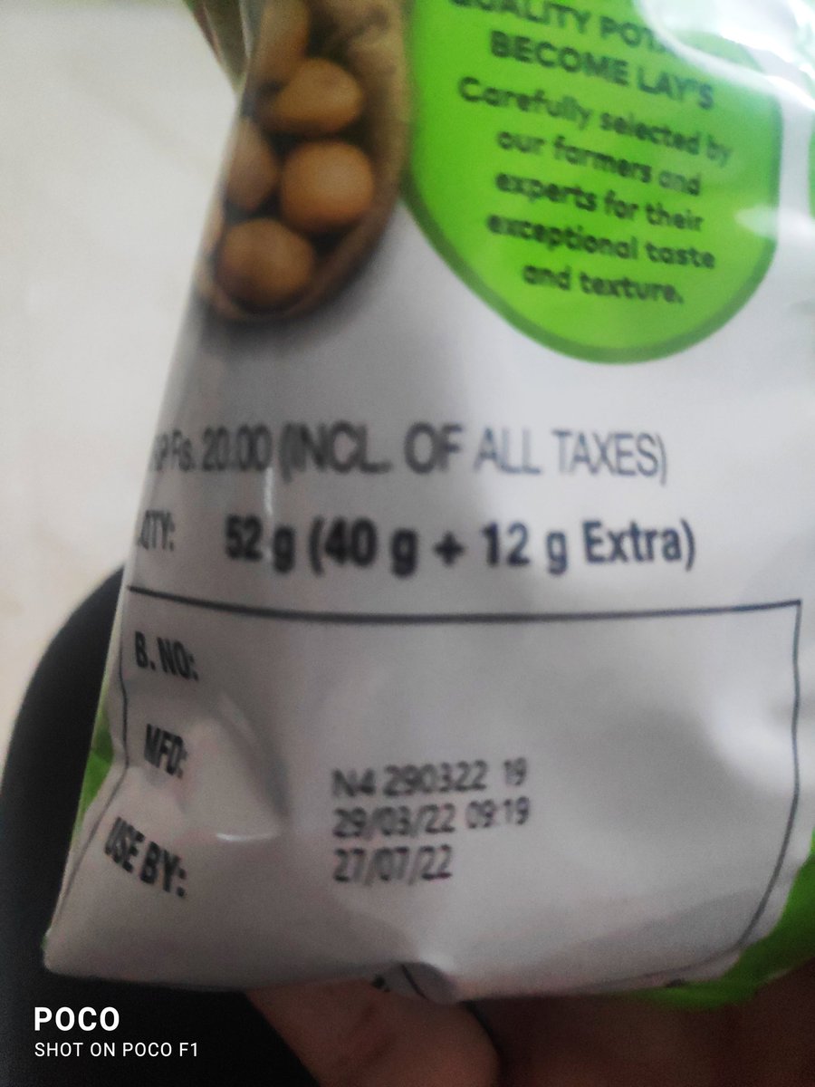 swati0408's tweet photo. @Lays_India @Fritolay @LAYS 
Chips me kankad mila. Ridiculous https://t.co/TFbEW12tG6