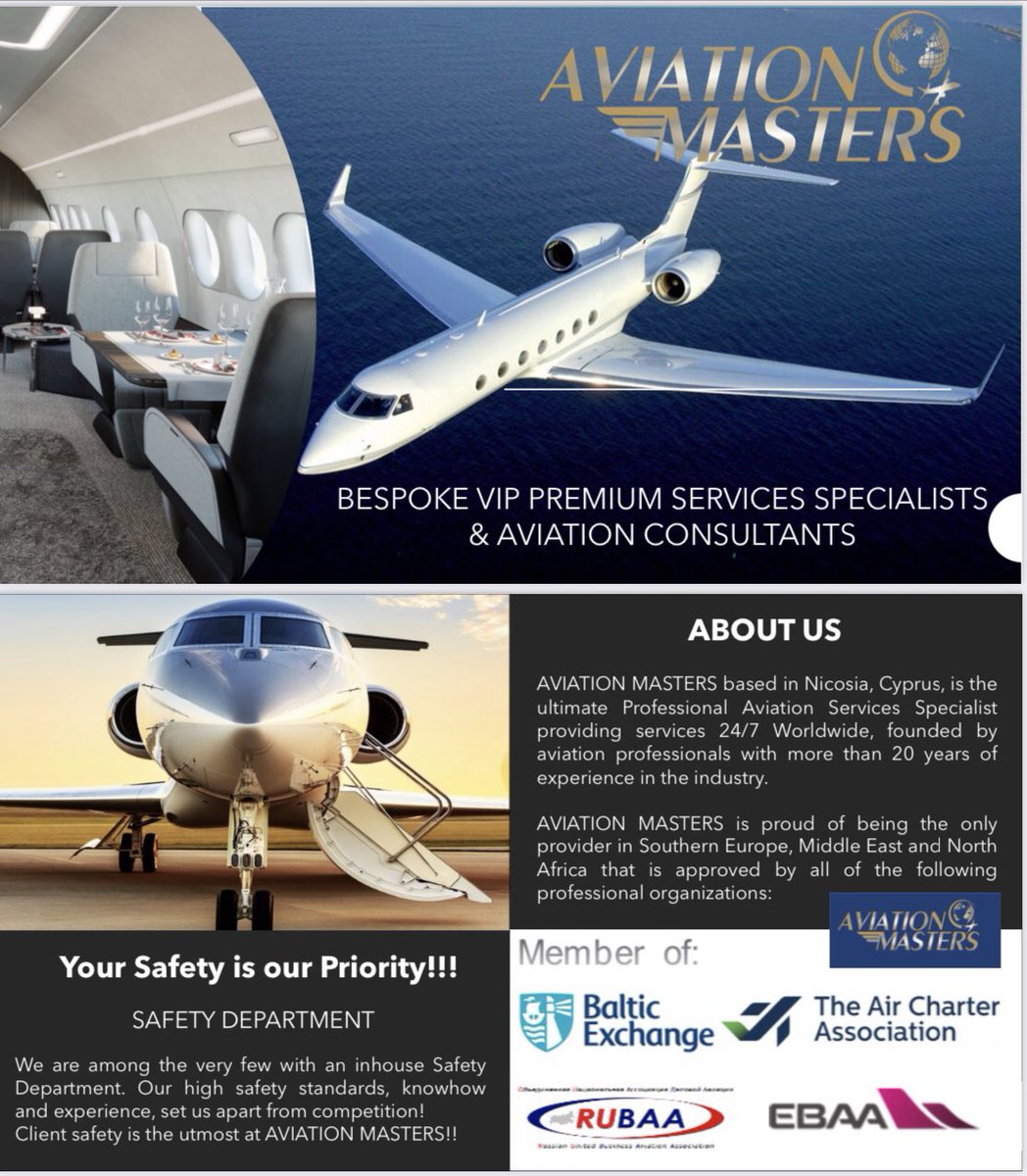 AviationMasters's tweet photo. Private Jet Charter by the masters!
#privatejet #jetcharter #aviationmastersaero https://t.co/e0JJOZ4Mhv