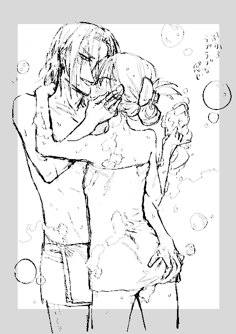 多分上げてなかったと思うベイビーヴァイオレット8話のボツ表紙ラフ。
アイレベル真横引き立ち絵はボツにされがちだけど時間がない時忘れてなんも考えず脳直で描きがち…🛀 