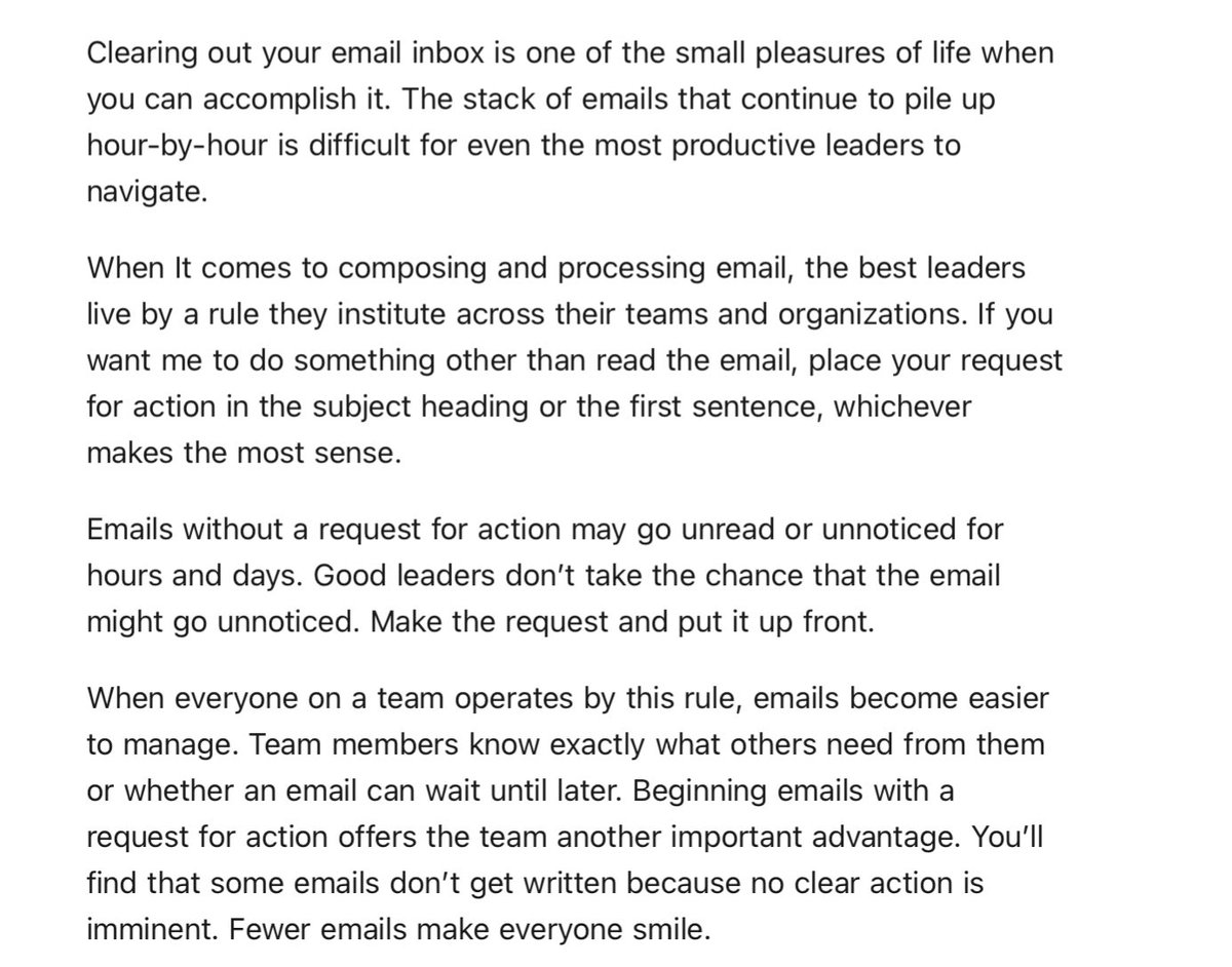 robdthomas's tweet image. Simple and efficient approach to email. (Source unknown)