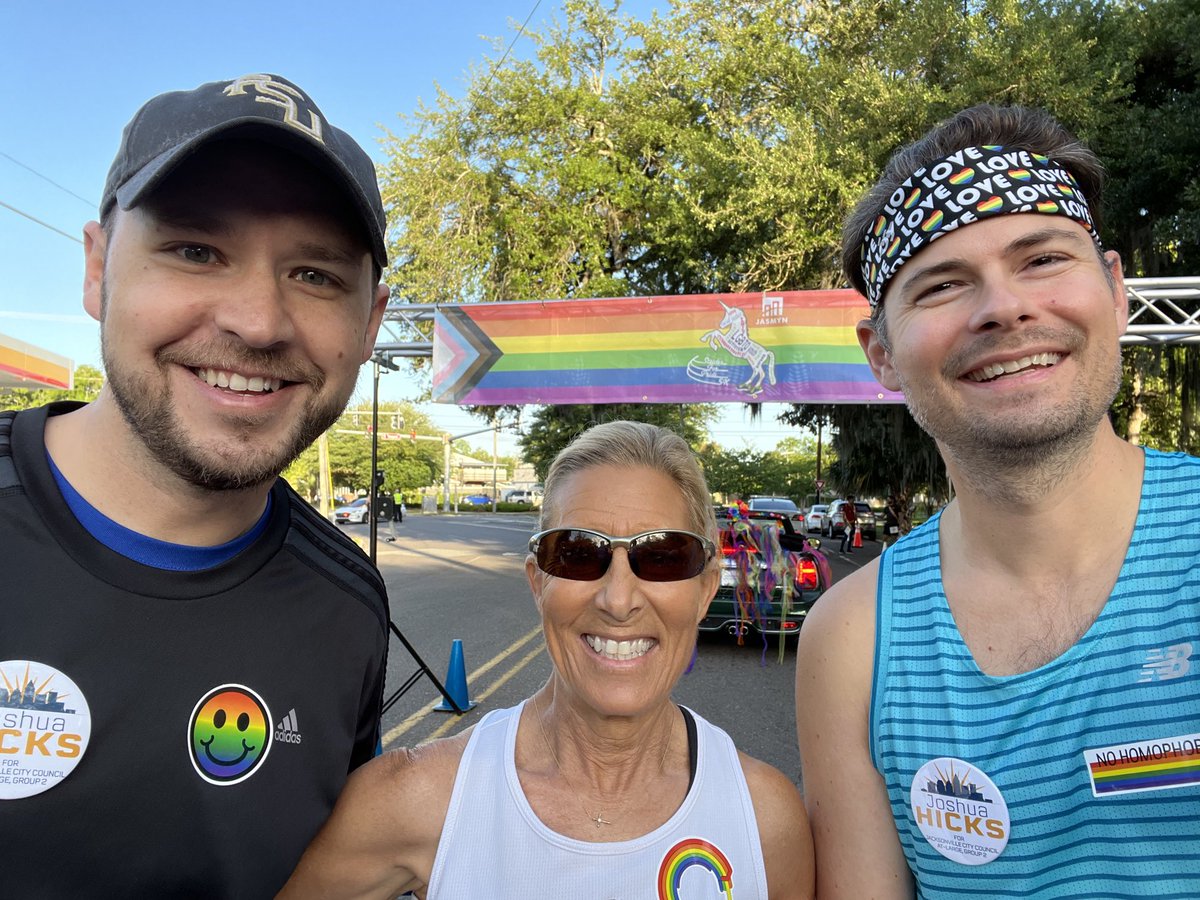 DonnaDeegan's tweet photo. What a beautiful morning in Riverside running the #StridesforPride 5k to support the wonderful work of โฆ@JASMYNJaxโฉ ! https://t.co/lIhPrDx5ts