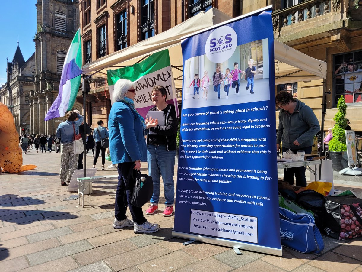 Equality_FWS's tweet photo. Glasgow women were out in force on Buchanan Street today, protecting women's rights in Scotland and supporting Safeguarding in Scottish Schools. Find us @Scot_Feminists
#sexnotgender
#SaveOurSex #SaveOurServices
#WomenWontWheesht https://t.co/gjQ2pKM1gs https://t.co/oC0vfczueT https://t.co/zBch75Xz9R