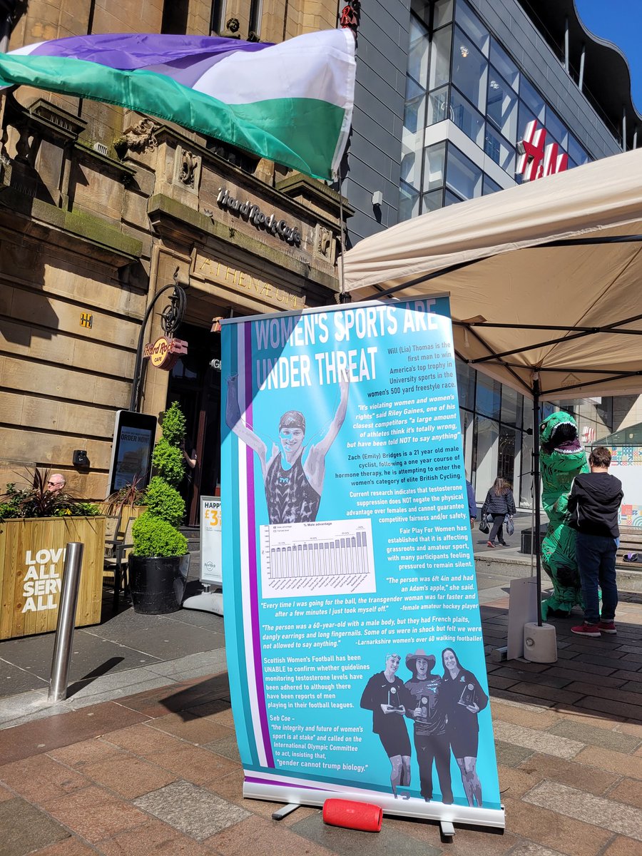 Equality_FWS's tweet photo. Glasgow women were out in force on Buchanan Street today, protecting women's rights in Scotland and supporting Safeguarding in Scottish Schools. Find us @Scot_Feminists
#sexnotgender
#SaveOurSex #SaveOurServices
#WomenWontWheesht https://t.co/gjQ2pKM1gs https://t.co/oC0vfczueT https://t.co/zBch75Xz9R