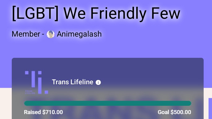 FriendlyFew's tweet photo. Howdy y'all! I am super excited to announce that our Charity event for Trans Lifeline was a massive success! I wanted to say super huge thanks to everyone who helped me get this rolling and helped make this possible! Huge shout out to Our Sanctuary and Lions Arch Country Club! https://t.co/MA4fmlIJQ6