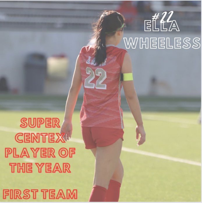 Congratulations to <a href="/ella_wheeless/">ella wheeless</a> - Super Centex PLAYER OF THE YEAR / First Team!!