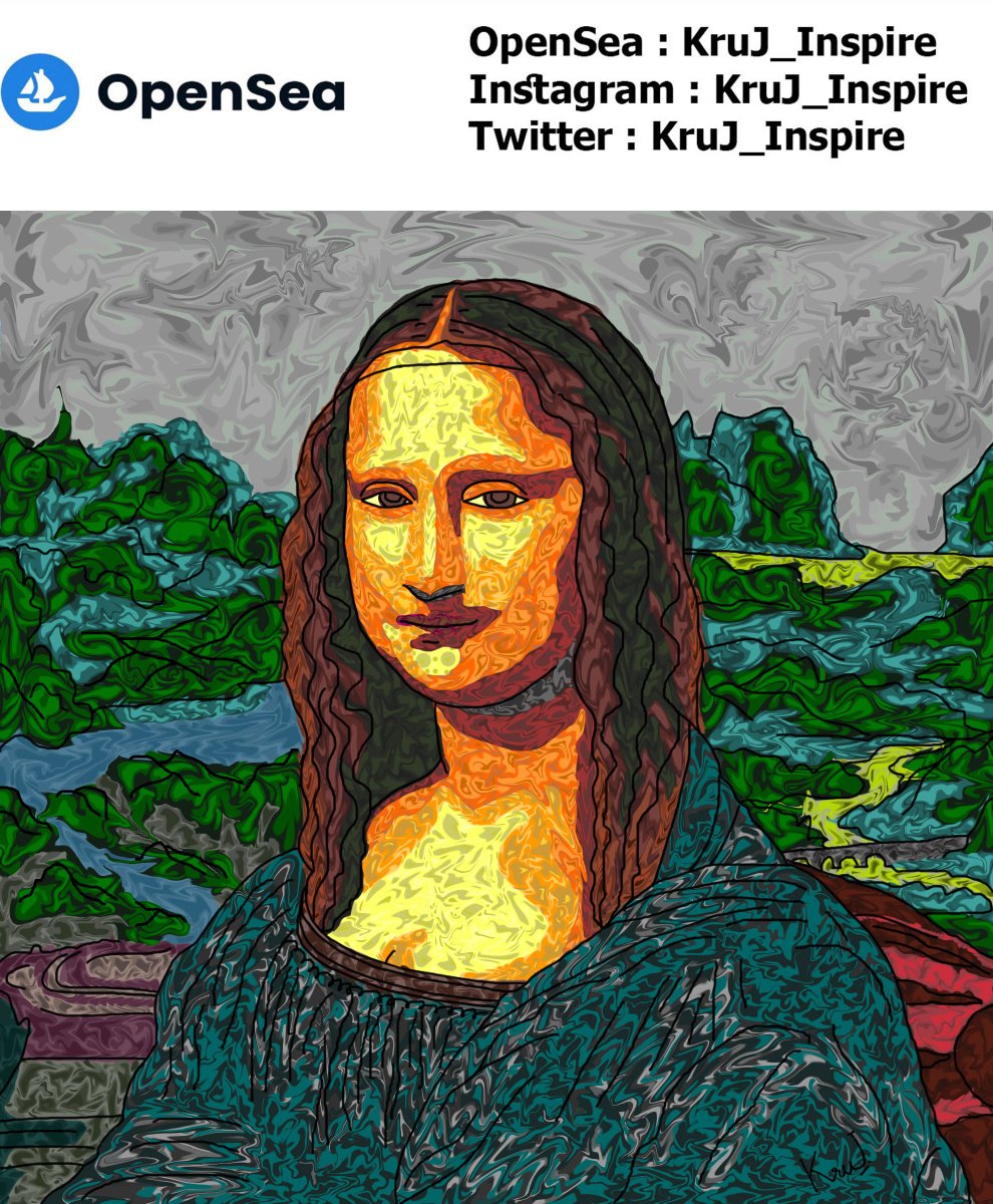 Kruj_Inspire's tweet photo. Monalisa Marbling Technique.
***Support me at***
Opensea Collection 1 : KruJ Abstrac NFT https://t.co/JiUBnVQfIn
Twitter: 
@Kruj_Inspire
#KruJInspire #KruJAbstracNFT #nftcommunity #nftworld #nftartist #nftart #cryptoart #NFTs https://t.co/NtH7CSvy7o