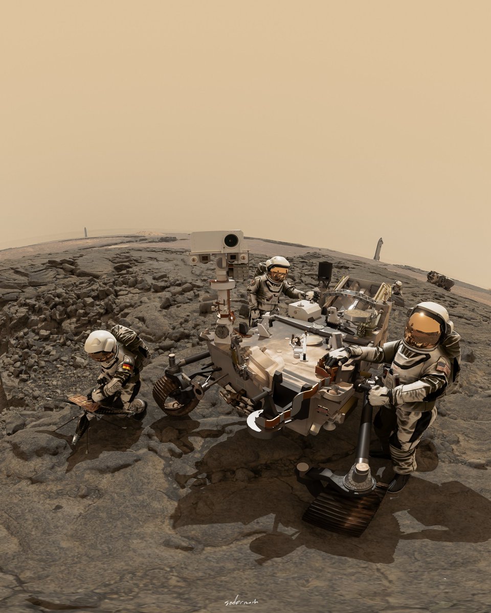 Paying a visit. #Mars #NASA #Perseverance  #SpaceX