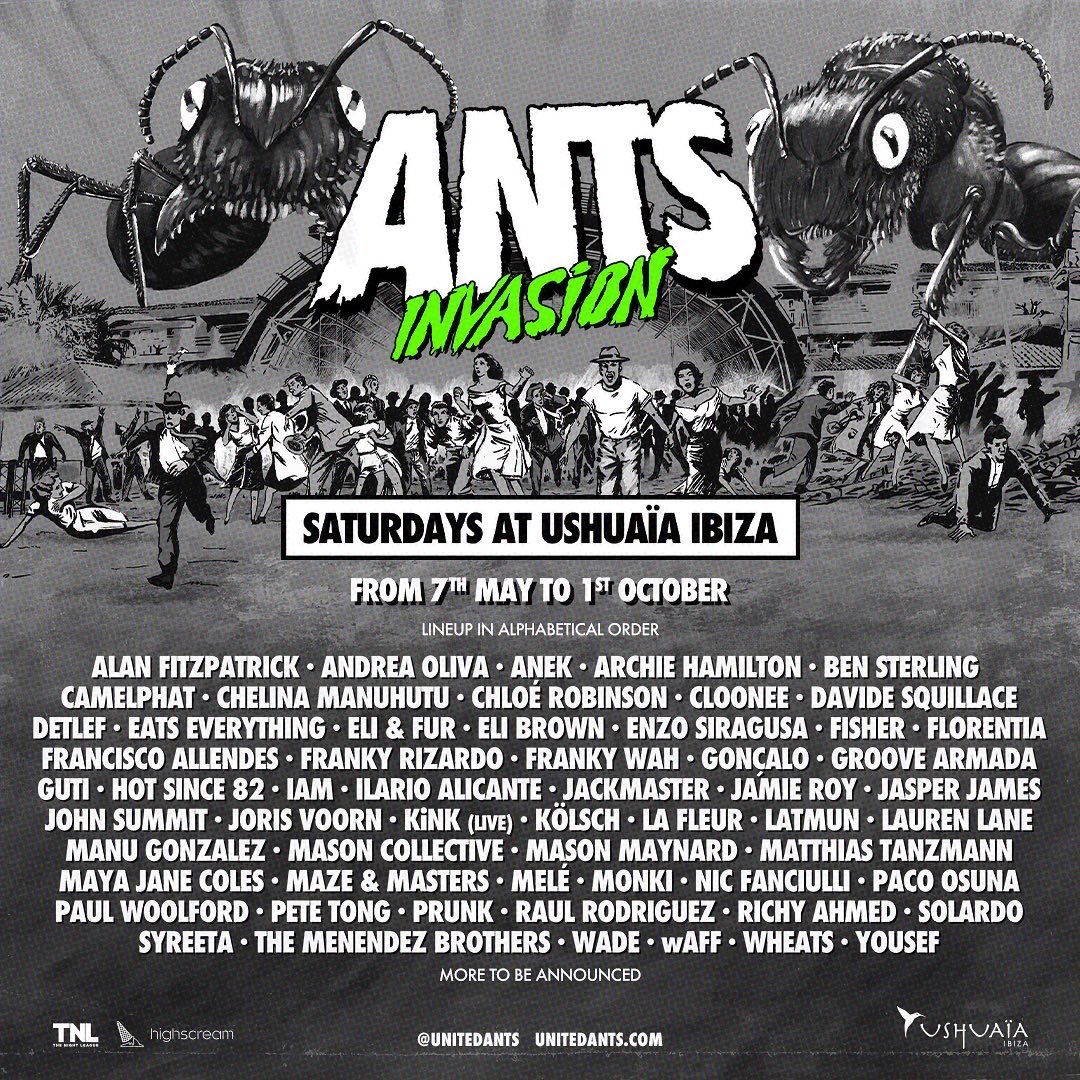 GONÇALO (@djgoncalo) on Twitter photo I'll be joining the @unitedants colony this summer in Ibiza! 🐜
Saturdays at <a href="/ushuaiaibiza/">Ushuaïa Ibiza Official</a> - See you there?
#unitedANTS #Ibiza2022 #ibiza I'll be joining the @unitedants colony this summer in Ibiza! 🐜
Saturdays at <a href="/ushuaiaibiza/">Ushuaïa Ibiza Official</a> - See you there?
#unitedANTS #Ibiza2022 #ibiza