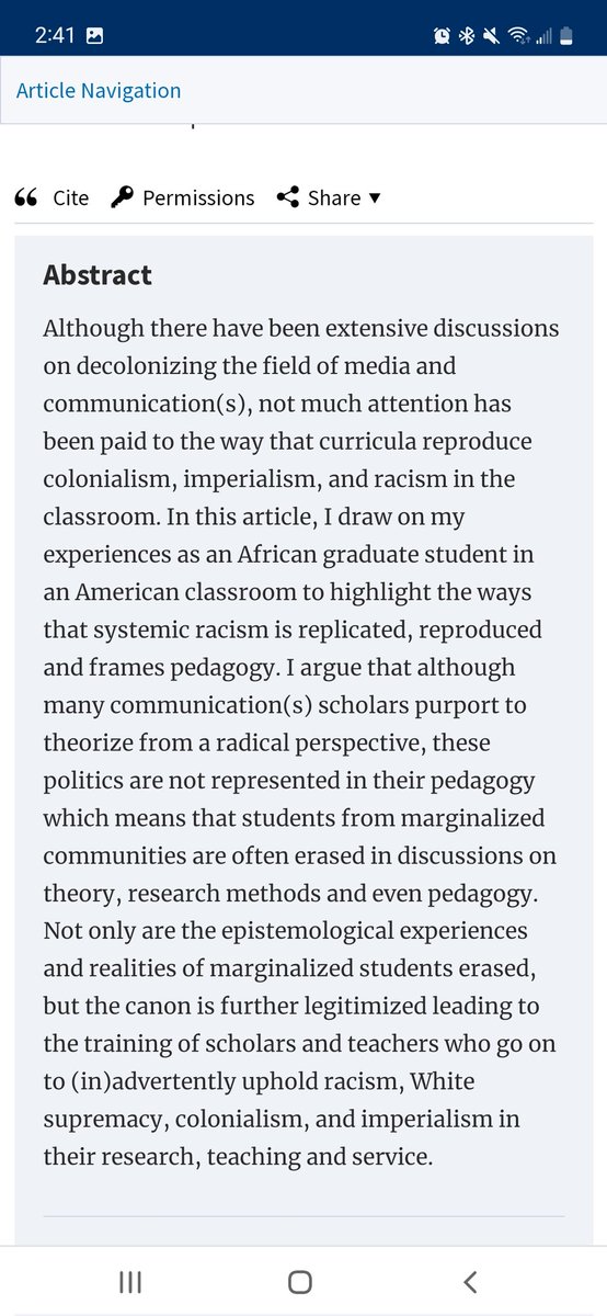 Good morning!

I am happy to announce that my first pedagogy paper has been published by <a href="/icahdq/">International Communication Association</a>'s Communication Theory journal. 🙈

Here, I reflect on how my experiences as a student shape my pedagogy in the classroom. 📚

Please read and share. ✨️💕
academic.oup.com/ct/article/32/…