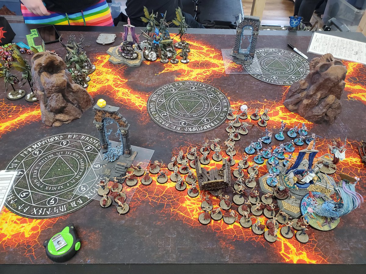 cMcGun's tweet photo. Round 1 of Warpstone Wars GT against @YesNoSomething https://t.co/TH7mfhqR3m