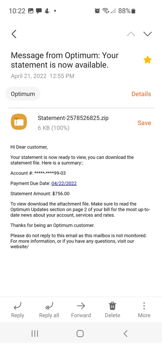 Be aware of this SCAM e-mail being sent you Optimum customers https://t.co/OrfE3hhujU