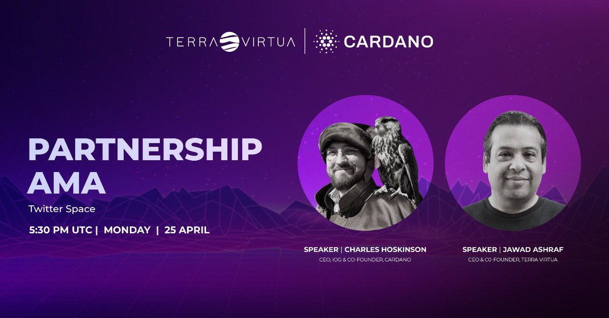 The Cardano Summit NFT Redemption goes LIVE Monday! Join us for a fun Twitter space with <a href="/IOHK_Charles/">Charles Hoskinson</a> and @TerraVirtuaHQ to celebrate!