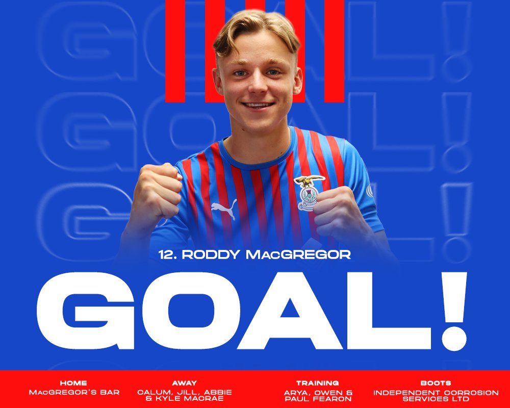 27' | 0-1

GOALLLLLLLLLL! RODDY MACGREGOR OPENS THE SCORING!