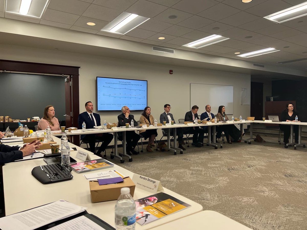 This week, with our friends at Higher Education Insight, we convened a task force of college presidents and provosts, district superintendents, adult education experts and OneSpartanburg to bridge postsecondary attainment gaps and boost college degrees in Spartanburg County.