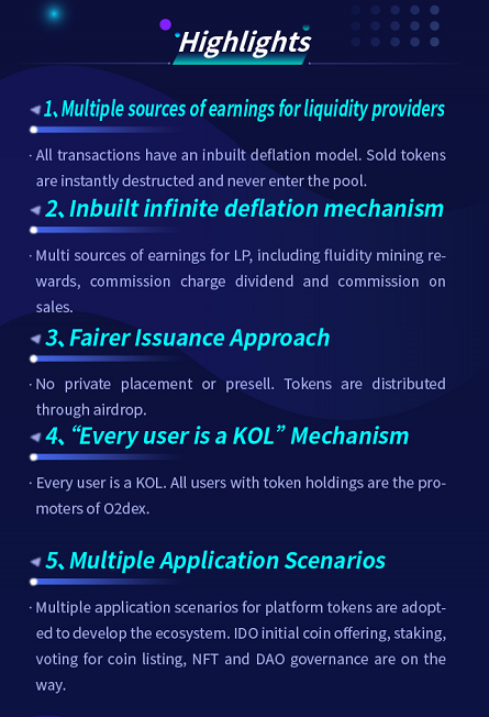 o2_dex's tweet photo. #O2dex Highlights👏
🌈Multiple sources of earnings for liquidity providers
🌈Inbuilt infinite deflation mechanism
🌈Fairer Issuance Approach
🌈“Every user is a KOL” Mechanism
🌈Multiple Application Scenarios
Want to know more info?
Check below👇
#O2swap #O2 #O2DEXGalaxy https://t.co/gxGUe4Jo7R