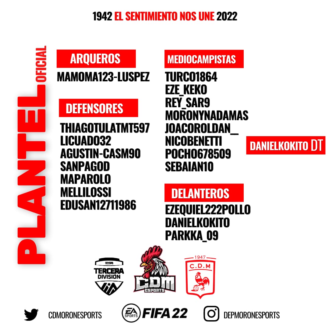 Deportivo Morón eSports tweet media