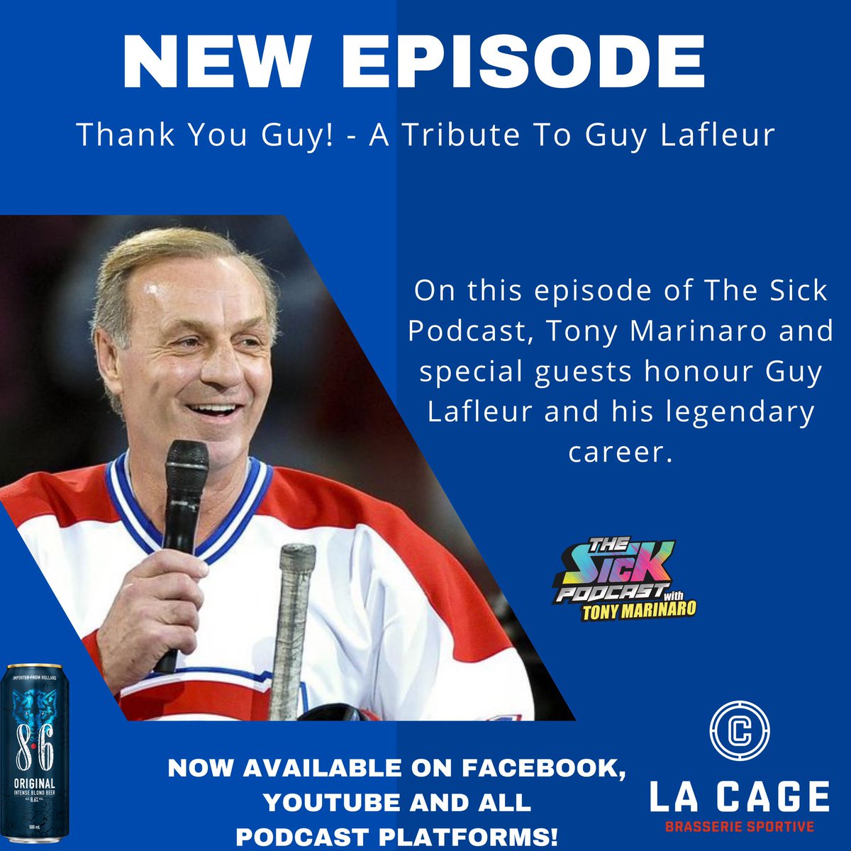 thesickpodcasts's tweet photo. 🚨 New episode 🚨

@TonyMarinaro &amp; special guests honour the legendary, Guy Lafleur. 

Full video: https://t.co/C5ZlMzbu01

Full audio: https://t.co/6eUYoX49ln

#Thesickpodcast #Habs #GoHabsGo https://t.co/LAzAX6Ht8P