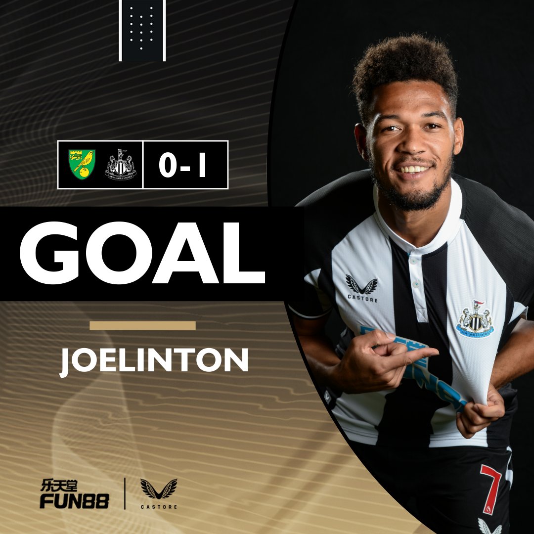 NUFC's tweet photo. WHAT A FINISH! 🇧🇷

Great work from Krafth and Murphy down the right and it comes to Joelinton at the back post who lashes it into the top corner! 

VAR checks for offside but the goal is given.

[0-1]

#NORNEW // #NUFC https://t.co/xS8U2GK8dx