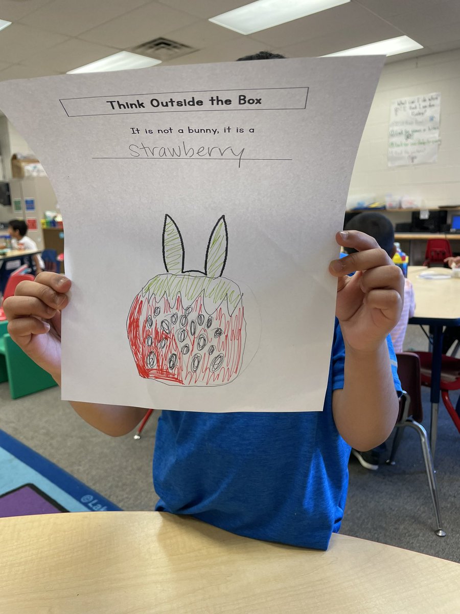 TeamKinder112's tweet photo. We have also been working on using our creativity to think outside the box by completing different drawing challenges. We are consistently impressing our teachers with our creativity! https://t.co/uaZBhFqT7O