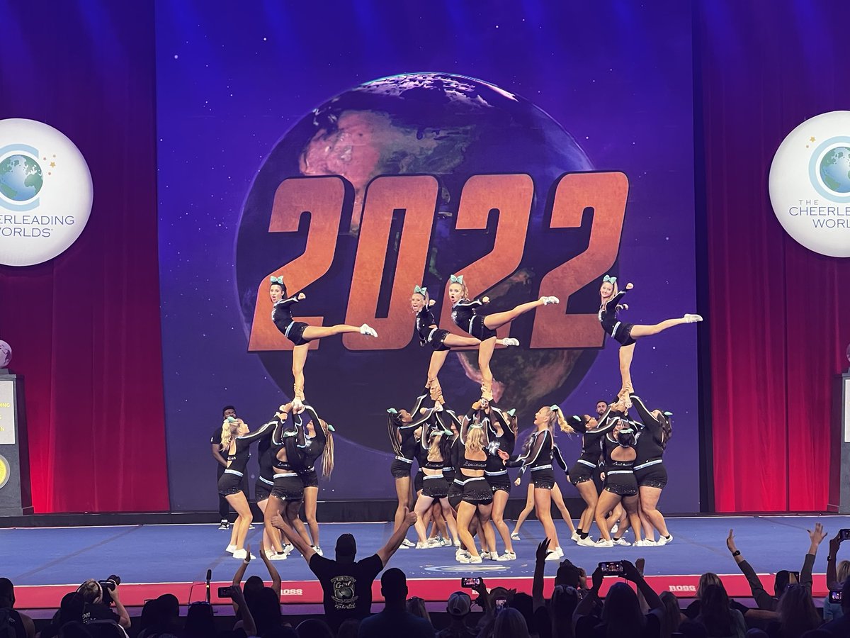 CheerTheory's tweet photo. They said keep your mouth shut! 🤐Louisiana Cheer Force - Lady Jade 💚 #CheerWorlds2022 #Arena https://t.co/iWOpBS5JMG