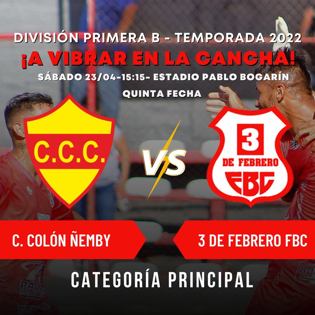 ⚡¡Volvemos al ruedo! 

👊 Tras la fecha libre, este sábado enfrentamos a Cristóbal Colón por la quinta fecha del Torneo de la Primera B! 

💪 Paso a paso, juntos luchando por el gran sueño. #JuntosSomosMásFuertes🙌
