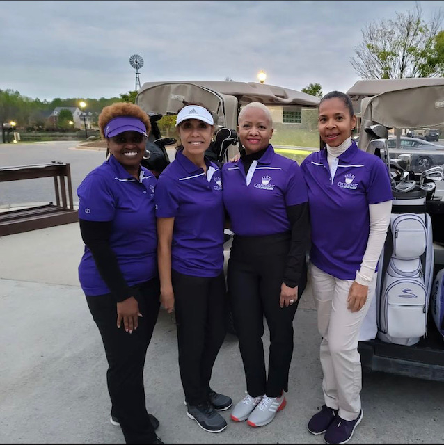 Queens are beautiful wearing every color - especially purple.  👑
. 
.
.
.
.
.
.
.
.
#golf #golfcoach #golflifestyle #golfinstruction #golftravel #golfsocial #golftravel #learntoplaygolf #golfswag #golfpro #golfislife #golfclub #golftip #golfgram #ladiesgolf #blackgolfers #wome