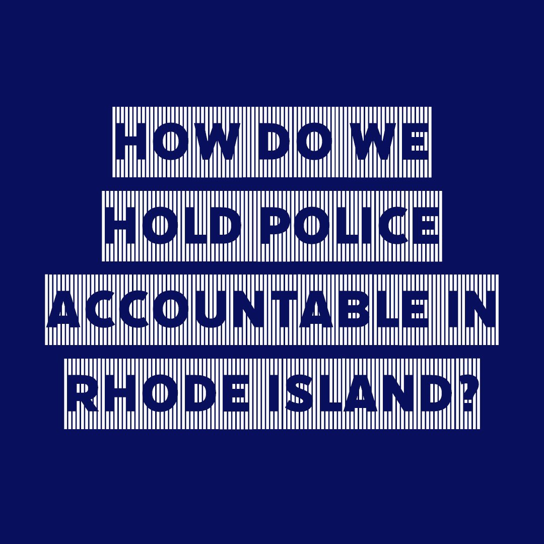 ProvDSA_Defund's tweet photo. How do we hold police accountable in Rhode Island?

Read below👇 https://t.co/b2gQ121ULz