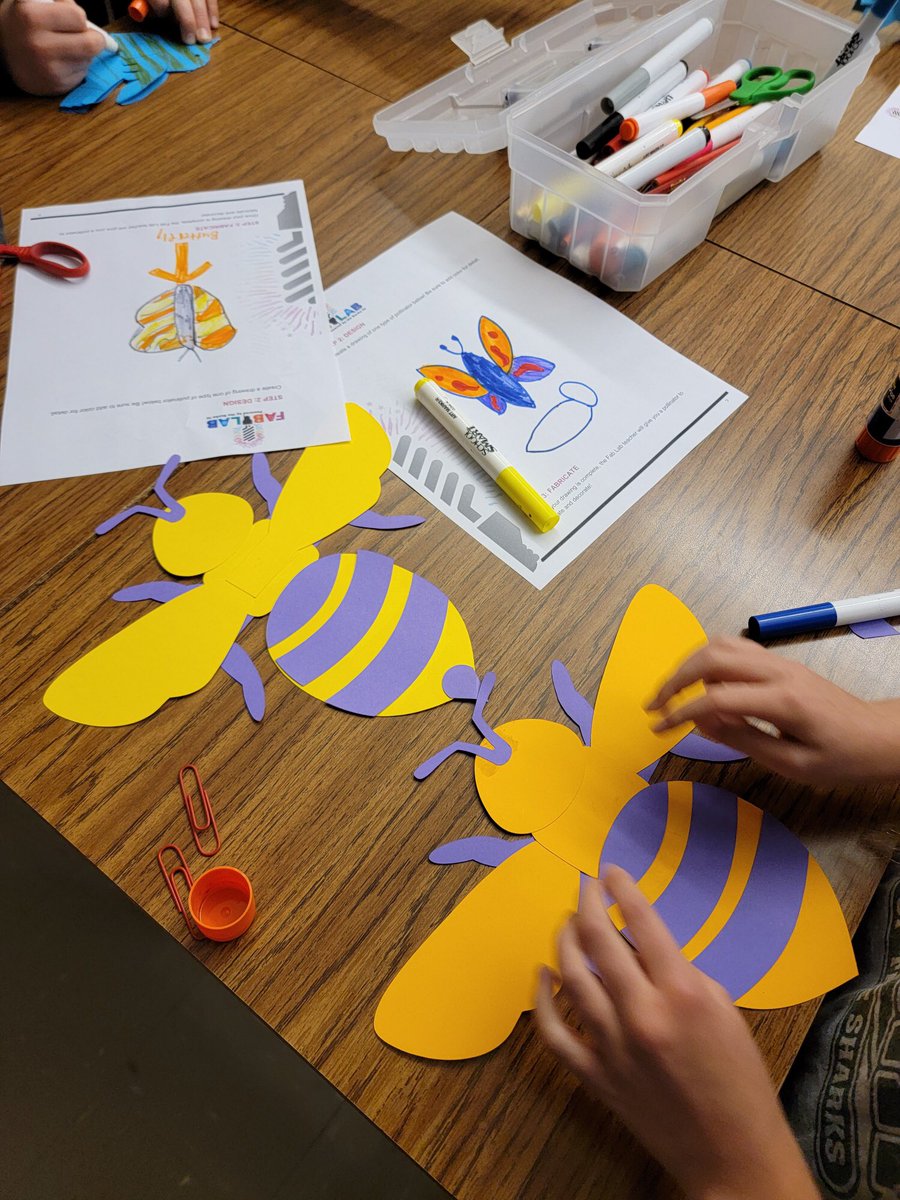 BucksIUSTEAM's tweet image. #MobileFabLab wrapped up a FABulous residency @sellersvillees @PennridgeSD this week! From designing and fabricating pollinators to designing and 3D printing Native American dwellings, these young fabricators embodied a true STEAM Mindset full of creativity &amp;amp; determination!