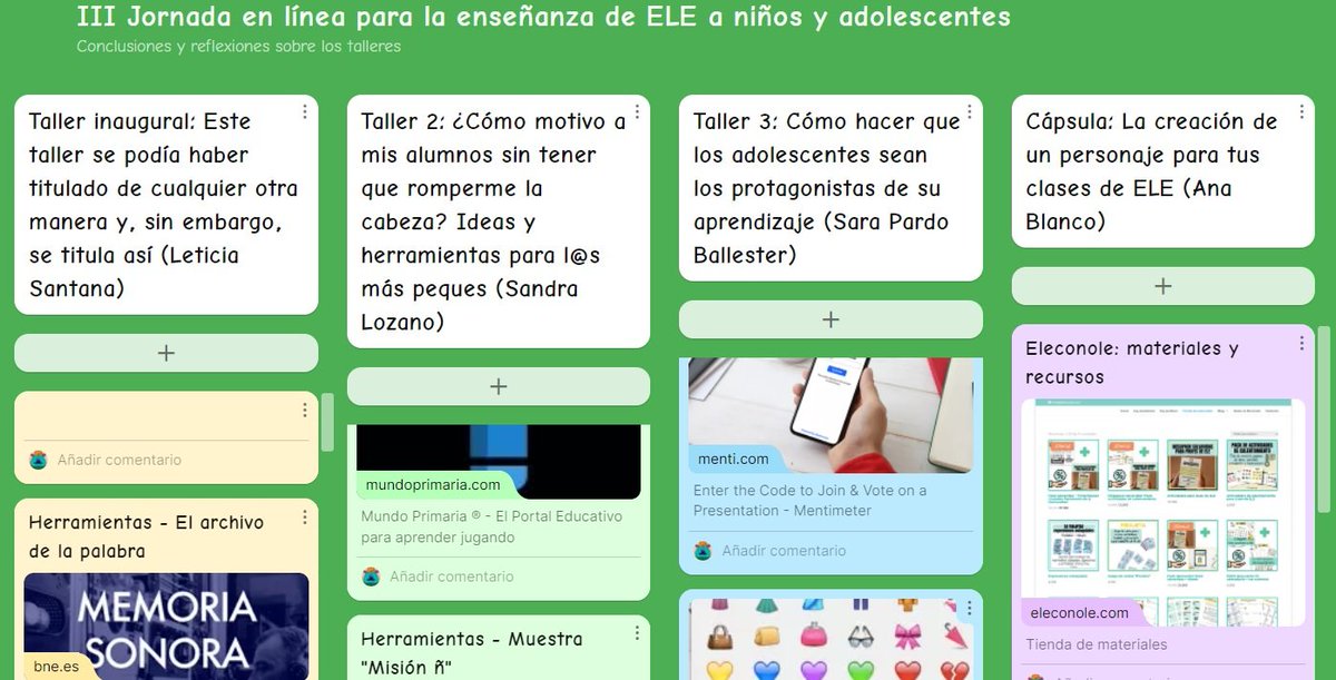 Cerramos la jornada con las conclusiones a cargo de Álvaro Espada y Ana Blanco ¡Muchas gracias a tod@s por haber estado con nosotros aprendiendo este sábado! 👋👋 #CreativosELE #twitterELE