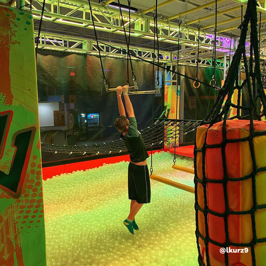 UrbanAirPark's tweet photo. Warrior in training. #WarriorCourse #LetEmFly #UrbanAir https://t.co/xYFuHBQIk1