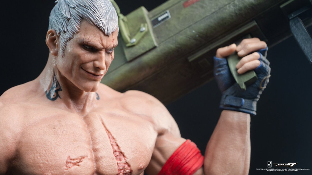 PureArtsLimited's tweet photo. Give 'em some love: Bryan Fury and his new headsculpt 🔥

Pre-order him here ➡️ https://t.co/wbnagsZUum

#Tekken #BryanFury https://t.co/xqAn9edbDg