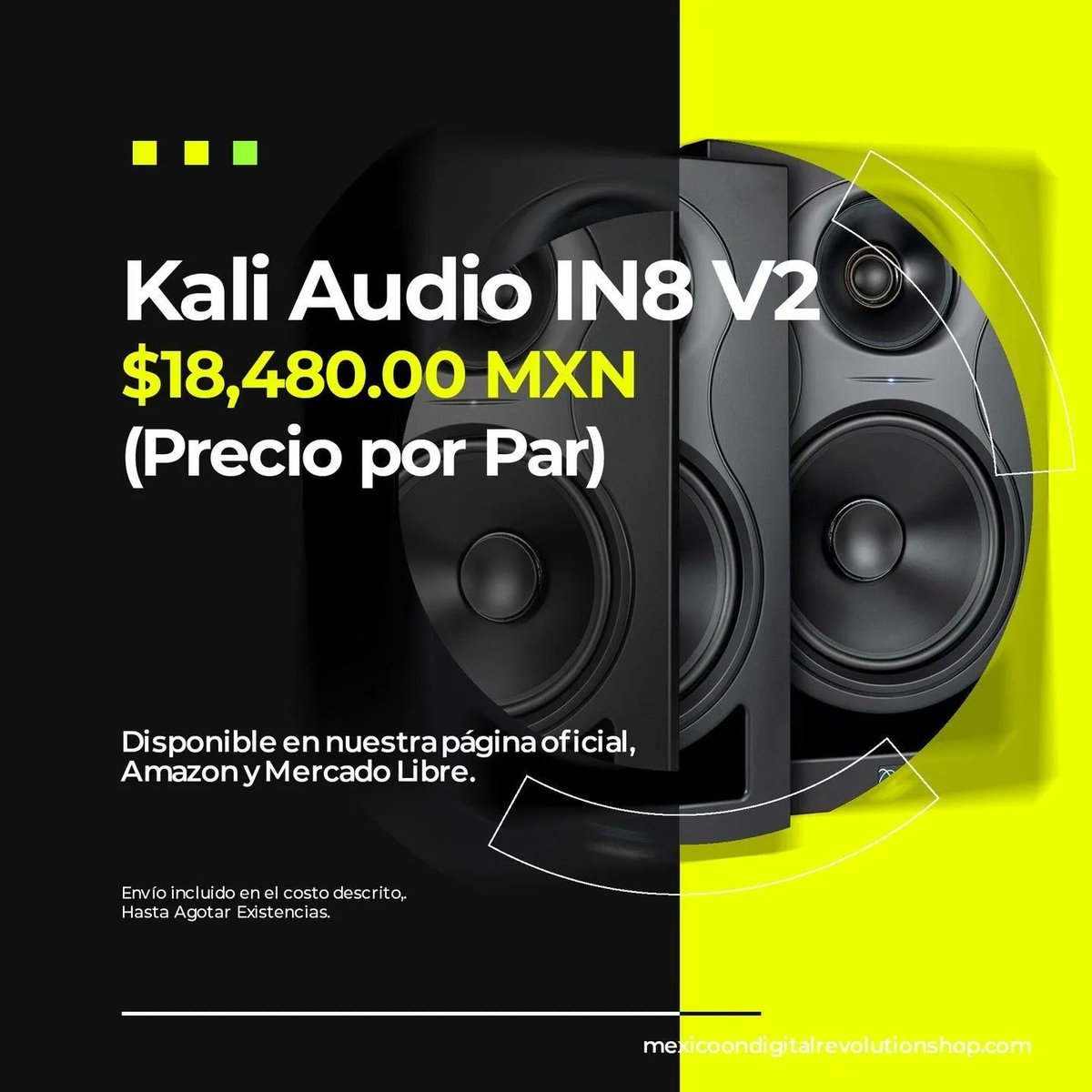 PluginsMexico's tweet photo. Las mejores marcas a los mejores precios. Estamos para servirte. Kali Audio V2 Preorder del 1ero de Marzo al 1 de Abril 2022 https://t.co/ptm9EruLTe https://t.co/gsZgBKxhIt