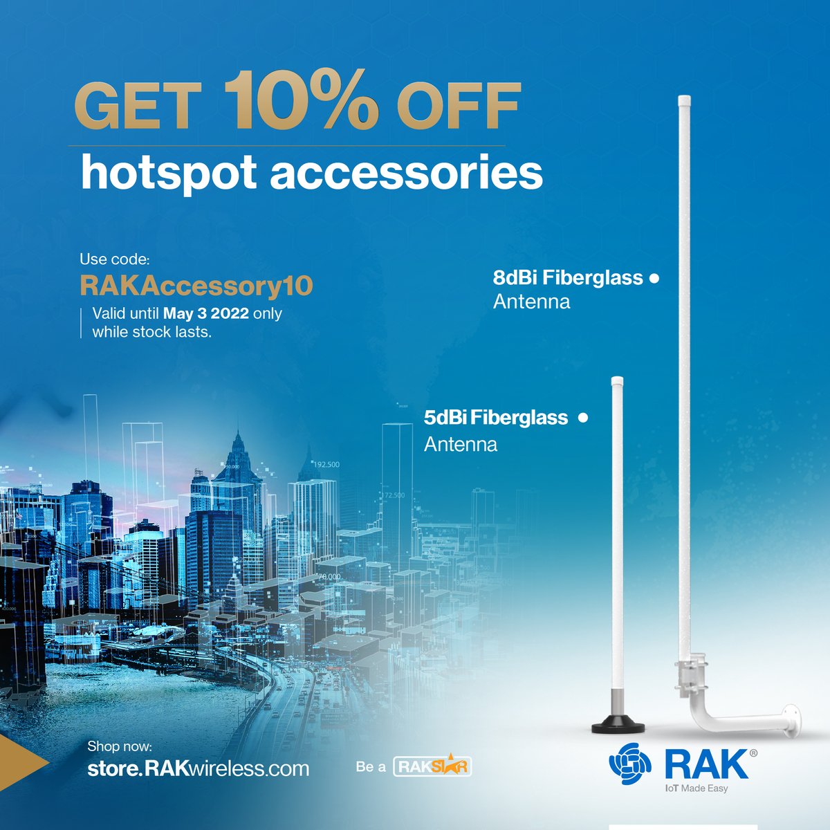 RAKwireless's tweet image. Upgrading the #antenna of your Helium hotspot is the easiest way to boost its signal.  Better connectivity = higher-earning possibility.

Here’s what to get. ⬇️