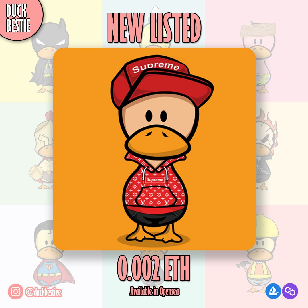 DuckBestie's tweet photo. @stickytoffita Hollaa Bestie!!
NEW DROP ! 

Available at
Opensea :
https://t.co/IGKFwqSYIx
Instagram :
https://t.co/JOr6i6B4vx

#nft #nftart #nftcollector #nftcommunity #nftcollectors #nftcollectibles #nftdrop #nftartists #nfts #nftcollection #nftartist #nftmagazine #nftnews #NFTCommunity https://t.co/v10HOzeFpf