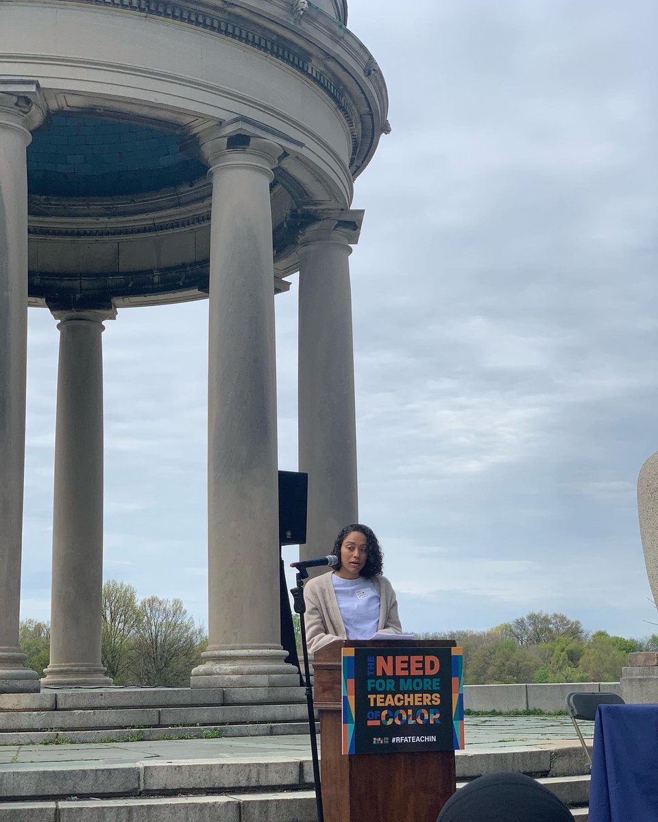 TeachPlusPA's tweet photo. We’re here in FDR Park in Philadelphia at the #RFATeachIn on the need for more teachers of color. @research4action @paeddiversity @CenterBlackEd @davidblapp @DrCamikaRoyal https://t.co/5WH2WwQDOR