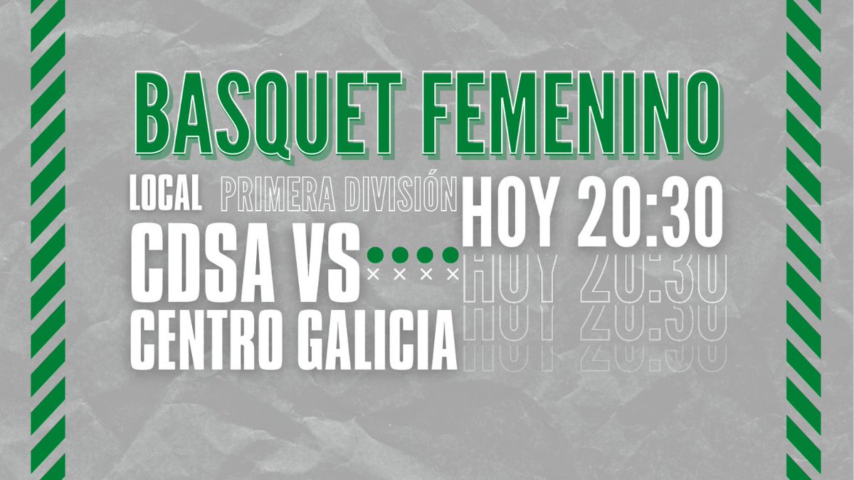 Nuestro equipo de primera división de Básquet Femenino se enfrentará de local a Centro Galicia en la cuarta fecha del torneo de <a href="/AFMBOficial/">AFMB Oficial</a>.

#VamosDepor 
#SomosMasQueUnEquipo