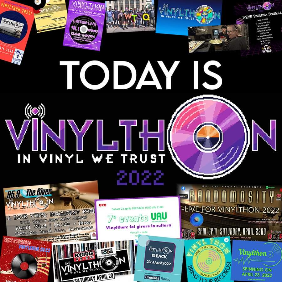 Today is Vinylthon! 

#invinylwetrust #vinylthon vinylthon.com/donate

@vinylthon @RIFreeRadio @BSRlive @990WBOB @Coalition_Radio @fnjacobs @radioinsight @NERadioWatch