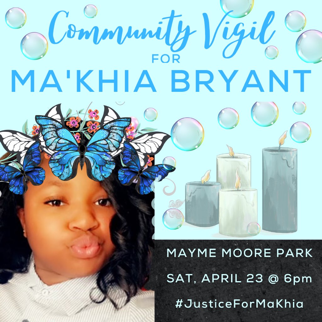 COMMUNITY SUPPORT REQUEST! We are collecting funds for Ma’Khia Bryant’s family. Please donate and share widely.
🦋🌷
This past year has been filled with grief and pain for Ma’Khias family, friends and community. Let’s show up for them in this small way. 

#justiceformakhiabryant