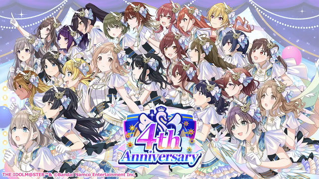 Today in Japan is the 4th Anniversary of the Idolmaster Shiny