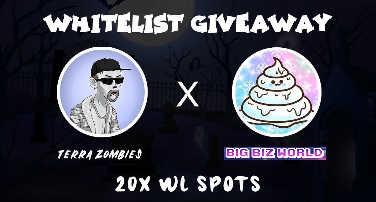 zombie_capital's tweet photo. ✨ Terra Zombies x Big Biz World ✨

We’re pleased to #giveaway:
10 x Terra Zombies WL
10 x Big Biz World WL

To enter:
1️⃣ Follow @TerraZombies &amp; @BigBizWorld 
2️⃣ Like + RT + Tag 2 frens

Ends in 48h https://t.co/g7PCHVG1bU