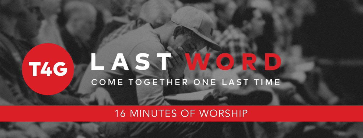 Worship at #T4G22, WOW! Most of the week as we sang I was just still and present. Enjoy 16 minutes of raw audio from my iPhone. @MerkerMatt thanks for leading us. bit.ly/T4G-worship Thanks, @T4Gorg. I'll cherish our time together and this track for years to come.