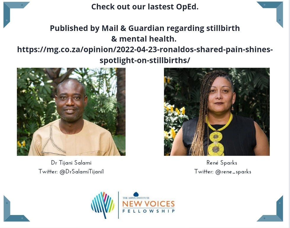 Check out our lastest Opinion piece - #Stillbirth is a hugely, neglected #publichealth issue &amp; the #mentalhealth of the parents needs serious attention.
 mg.co.za/opinion/2022-0…

<a href="/DrTedros/">Tedros Adhanom Ghebreyesus</a> <a href="/WHOAFRO/">WHO African Region</a> <a href="/WHO/">World Health Organization (WHO)</a> <a href="/UNICEF_SA/">UNICEF South Africa</a>  <a href="/DGMurrayTrust/">DGMT</a> <a href="/ELMAPhilanthro/">ELMA Philanthropies</a> <a href="/m2mtweets/">mothers2mothers</a> <a href="/VP/">Vice President JD Vance</a> <a href="/Bhekisisa_MG/">Bhekisisa</a>