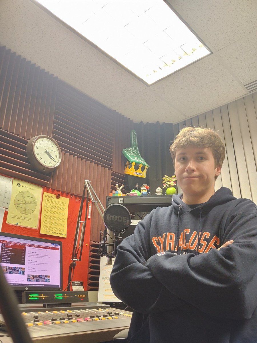Shout out to WGFR's All-Night Satellite Alex Stukey for running the show from 2AM to 6AM during #vinylthon 

NOTE: The WGFR staff photog was sleeping during Alex's 4-hour show.