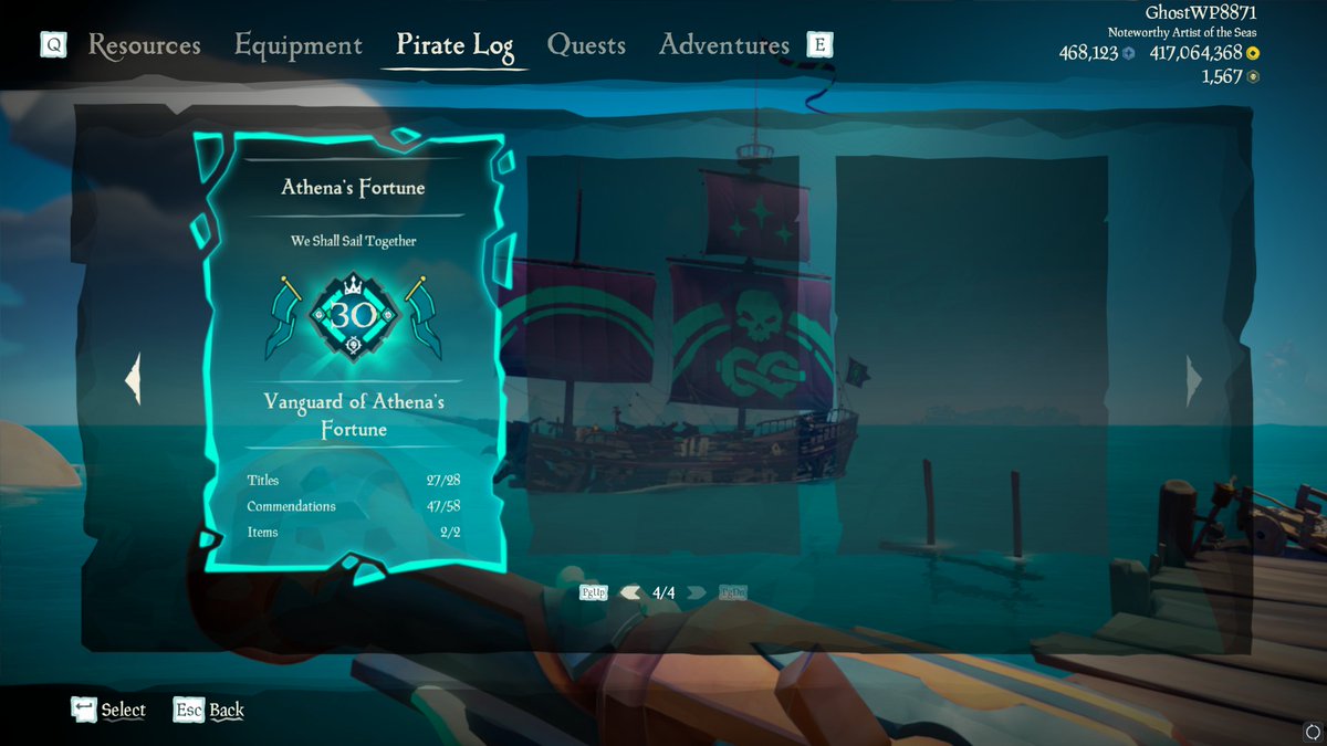 MrGhostWP's tweet photo. Athena 30 reached!
@SeaOfThieves #BeMorePirate #SeaOfThieves https://t.co/UL0KZvfafF