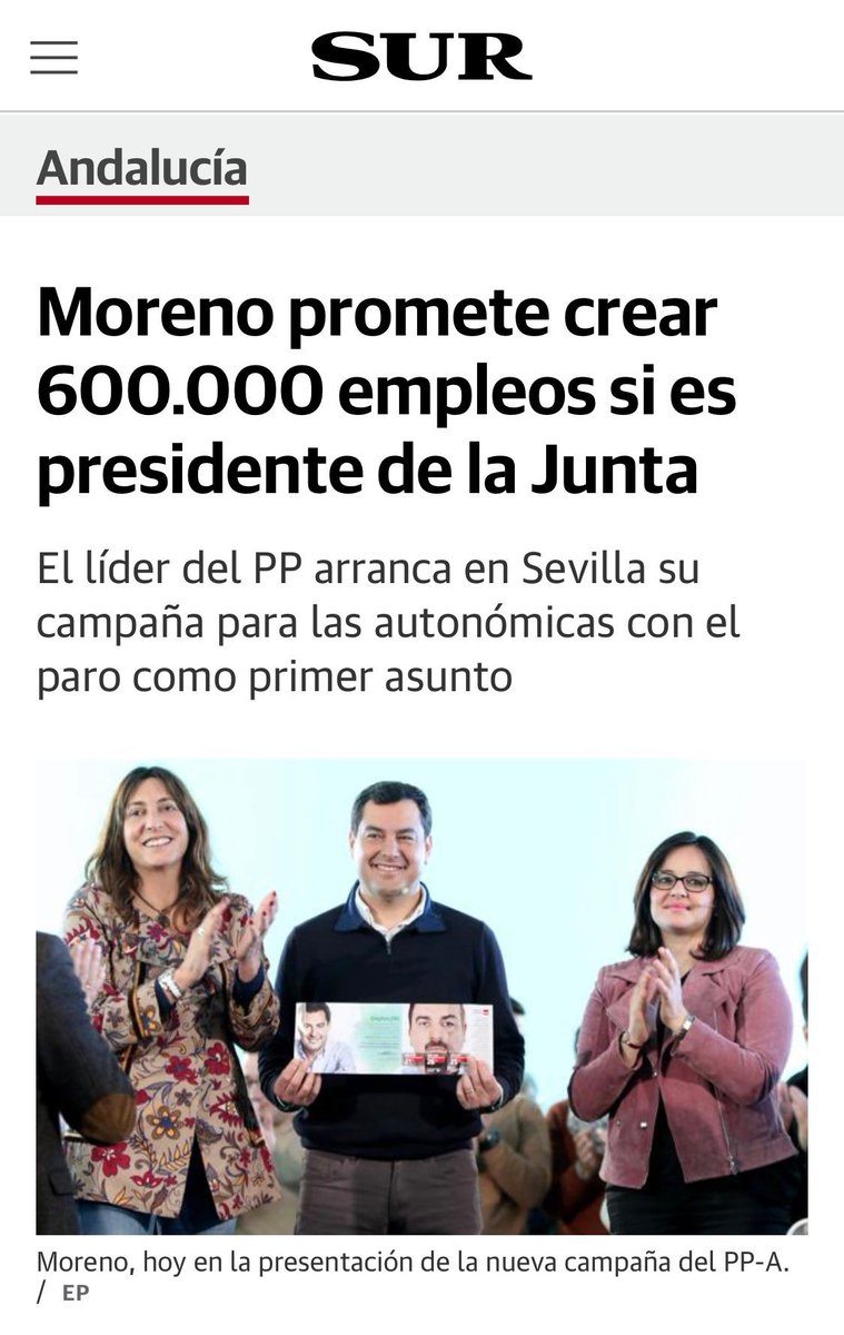 _JuanEspadas's tweet photo. Aunque ​nos quieran hacer ver otra Andalucía, la real vive un alta tasa de paro (21,7%), sobre todo juvenil (44,5%). Hay 23.000 parados más que cuando llegó a la Junta y en España 116.000 parados menos.

👉 ¿Dónde están  los 600.000 empleos más que prometió crear Moreno Bonilla? https://t.co/6poGKCh9Nv