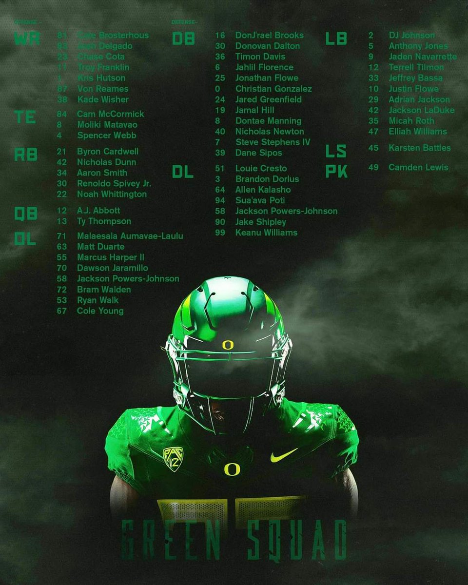wasmadeinthe80s's tweet photo. GAMEDAY BABY! GO GREEN! @oregonfootball is back! #GoDucks #OregonSpringGame https://t.co/PblOTQ8zSN