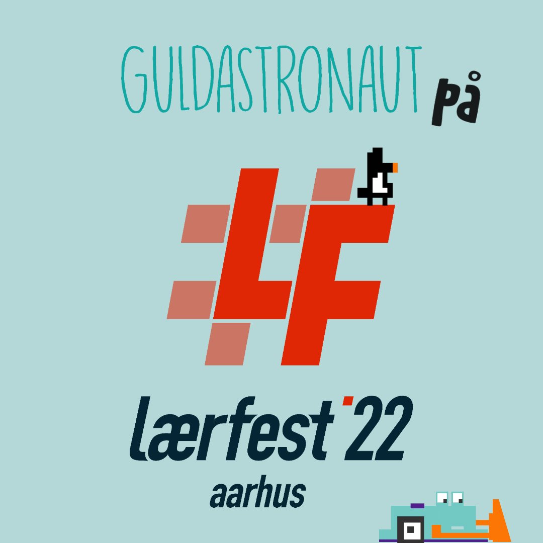 guldastronaut's tweet photo. Kom og leg med os på @laerfestaarhus på onsdag og torsdag i @musikhuset i Aarhus🚀 Vi medbringer Jack og alle hans venner🐧🦄🌈🐝🤖 #LærFest22 #design #teknologi #opfinderi #fortælling #bhvchat #skolechat #teknologiforståelse https://t.co/7LKeJC8cle