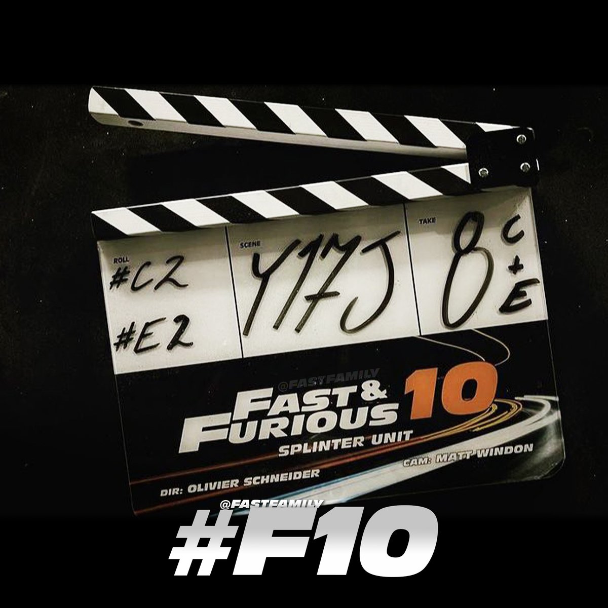FastFamily's tweet photo. 🎬 History in the making.. #F10 #FAST10 https://t.co/ogmoBcRkAk