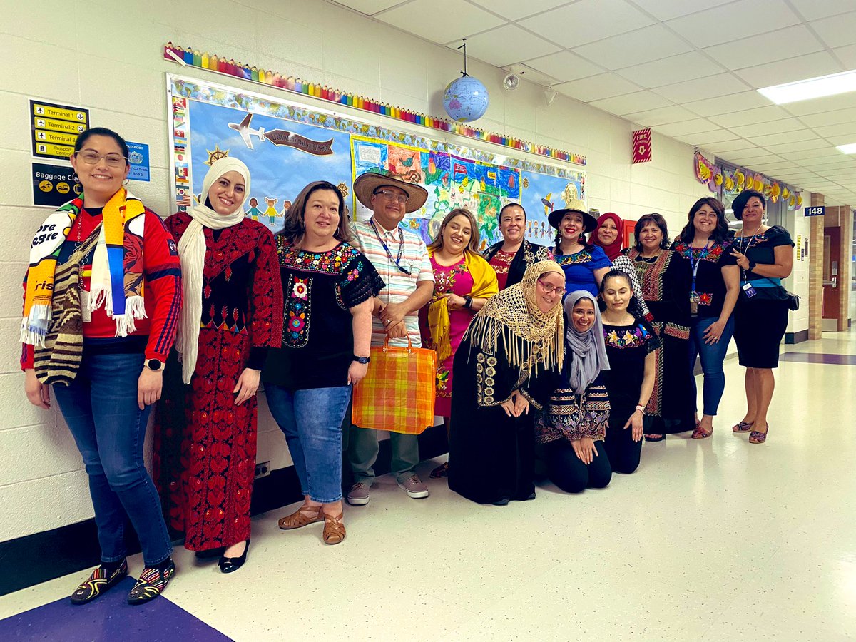 herrera01twi's tweet photo. Multicultural Day was wonderful !! Seeing our students embrace not only their culture but others cultures was amazing to see and of course a picture had to be taken of a few of many of us representing our cultures. #weareStony https://t.co/CgKUfIyQpr