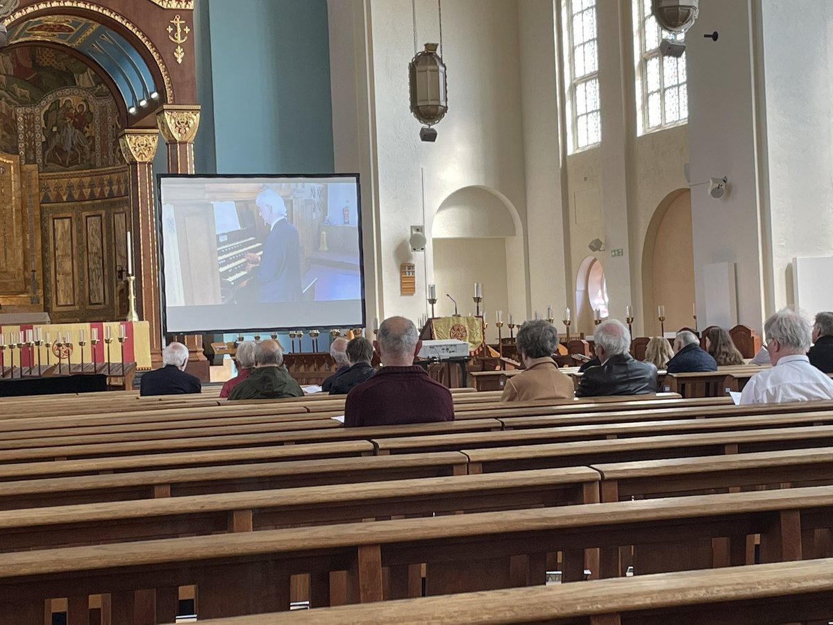 A wonderful recital by Organist Emeritus Peter Crompton for #InternationalOrganDay this afternoon. @RCOOrganDay